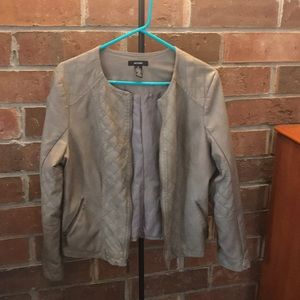 Tan pleather jacket